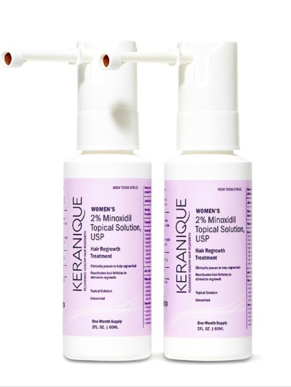 Keranique ✨️ Women’s 2% Minoxidil Topical Solution - Set Of 2. NIB